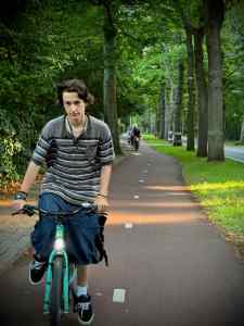 Riding back along Groot Haesebroekseweg