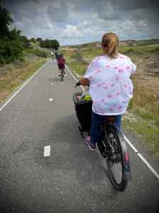 Riding across the dunes