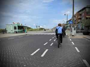 Riding along Boulevard