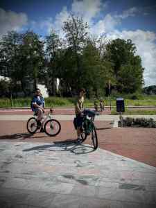 Outside Gorlaeus Lecture Hall