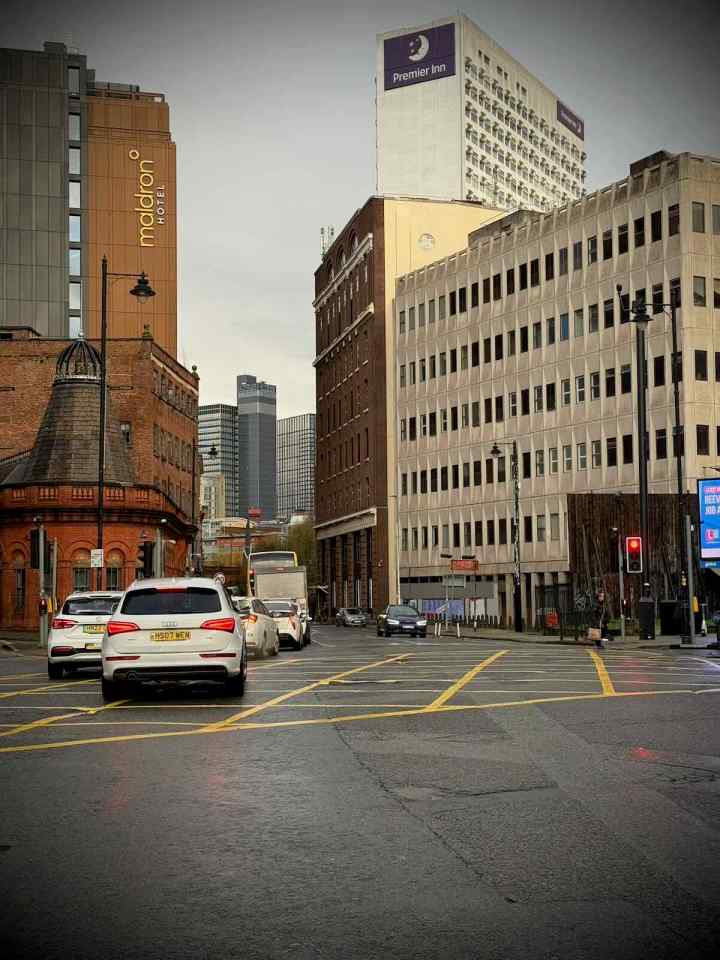 Cars blocking the box junction