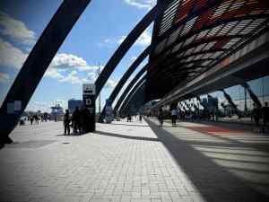 At the rear of Amsterdam Centraal station