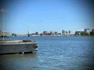 Looking across the IJ