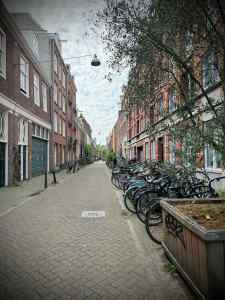 Bikes parked on Eerste Weteringdwarsstraat