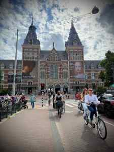 Bikes outside of the Rijksmuseum