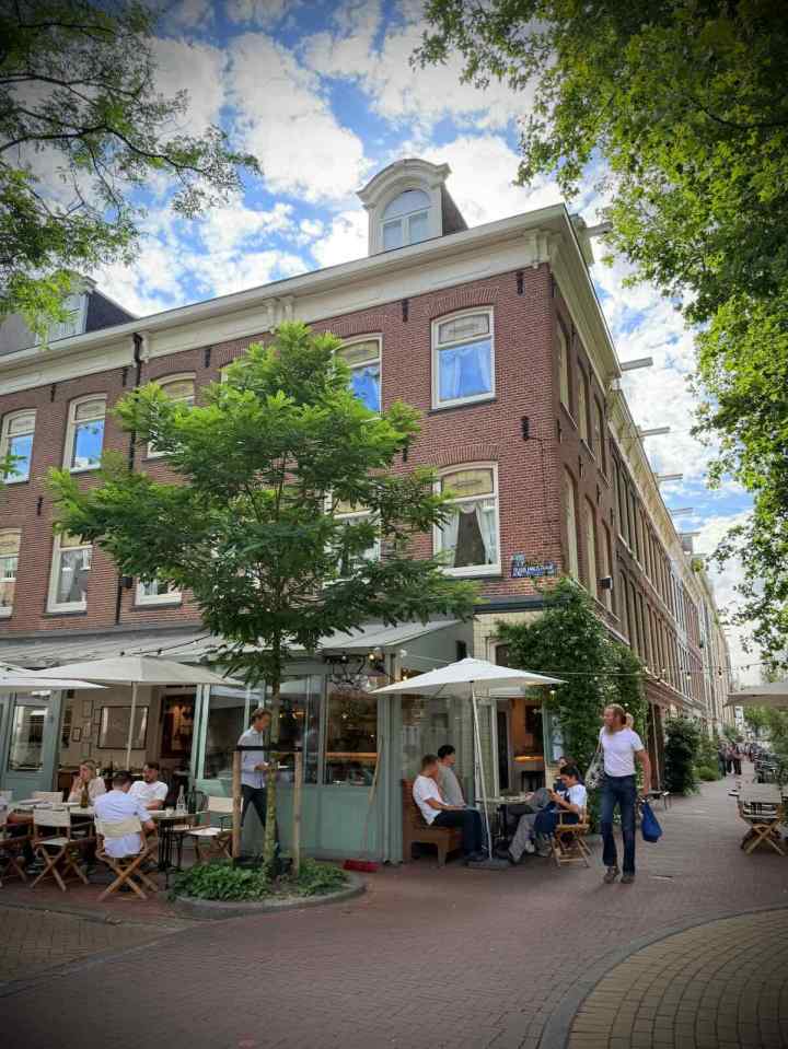 Restaurant with outdoor seating on Eerste Jacob van Campenstraat