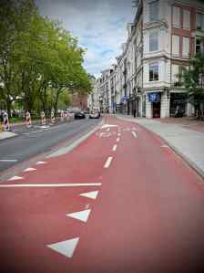 New cycle path on Stadhouderskade