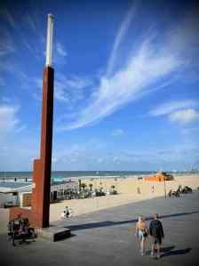 Looking across the beach at Scheveningen