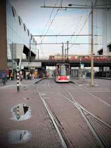 Trams on Rijnstraat