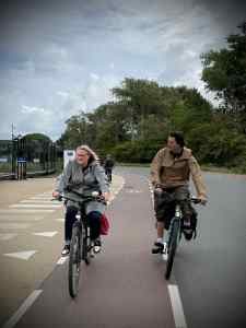 Riding past the NATO Communications and Information Agency