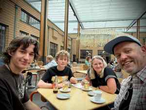 In the Grand Café at Kunstmuseum Den Haag