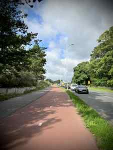 Cycle path on Oude Waalsdorperweg