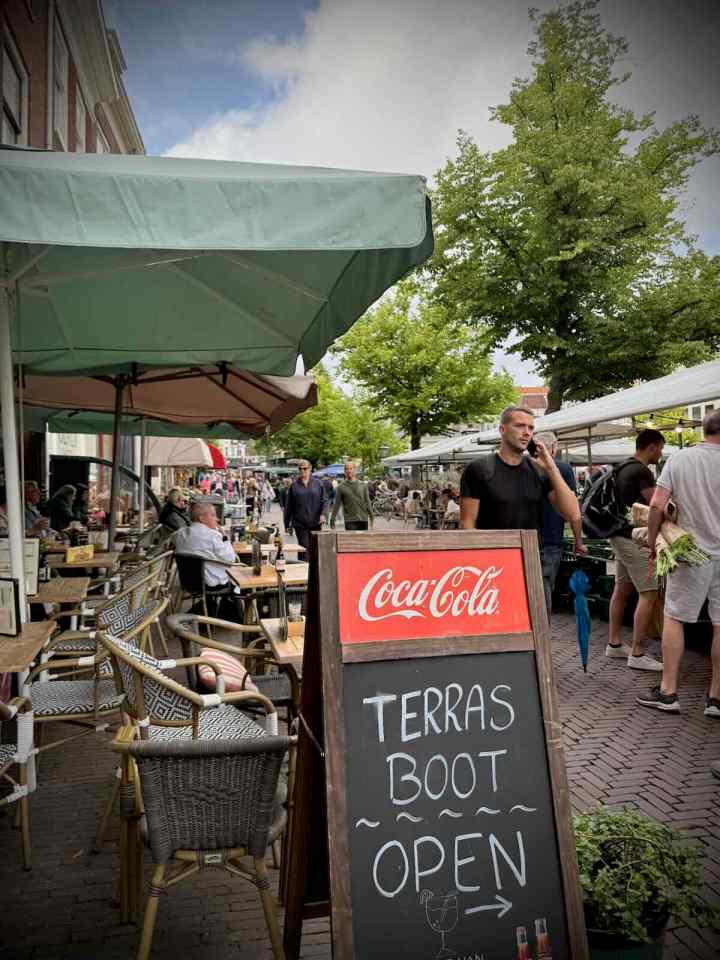 Market stalls on Botermarkt