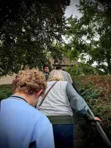 Steps up to Burcht van Leiden