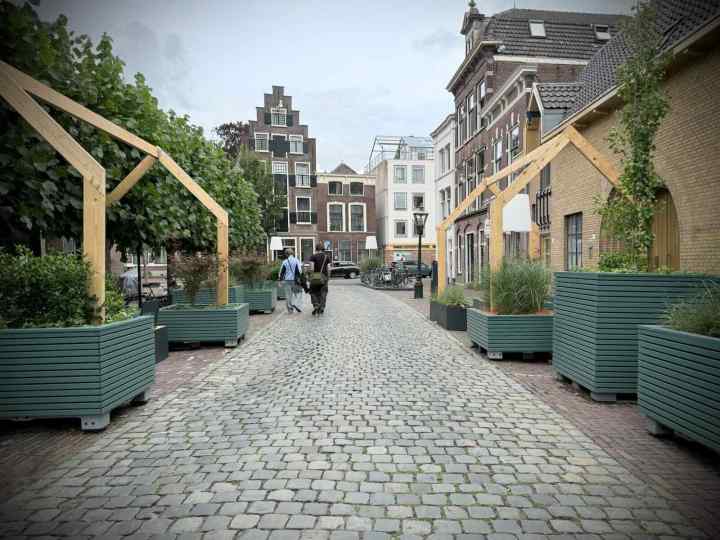Planting on Nieuwstraat