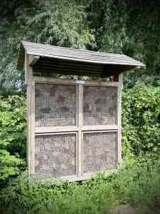 Bug hotel on the path to the Tij Observatory