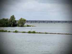 Looking out towards Haringvlietdam