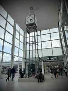 Clock tower in Midsummer Arcade, centre:mk