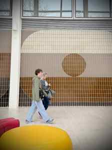 Distinctive tiled wall in Midsummer Arcade, centre:mk