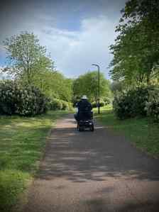 Mobility scooter on the Redway