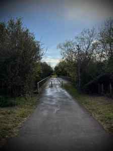 Approaching Redway bridge over the A5