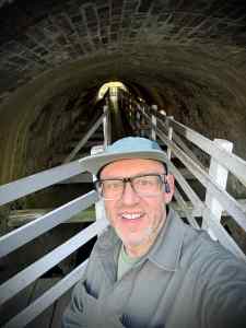 Selfie at the end of the tunnel