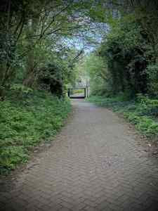 Approaching underpass under Marsh Drive