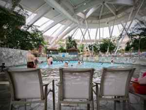 From the seats outside the wave pool