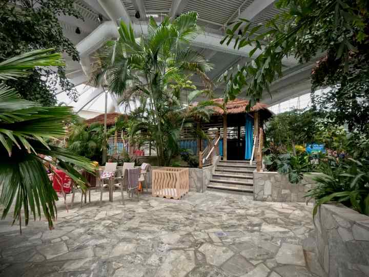 The exclusive cabanas