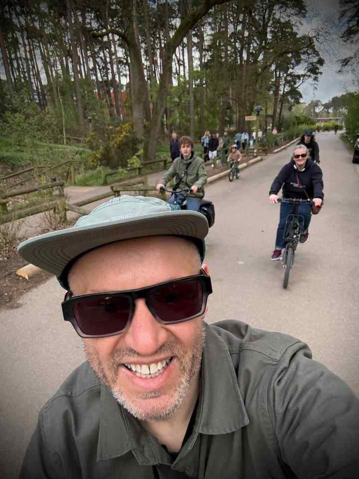 First ride at Center Parcs, after parking the car