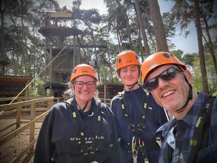 Selfie after completing the Aerial Adventure