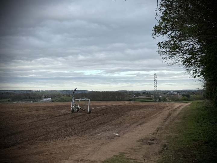 Next to a farmer's field on Katherine's Walk