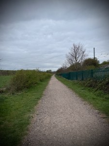Path towards Froghall Wood, parallel to the railway