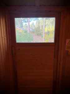 View from the sauna