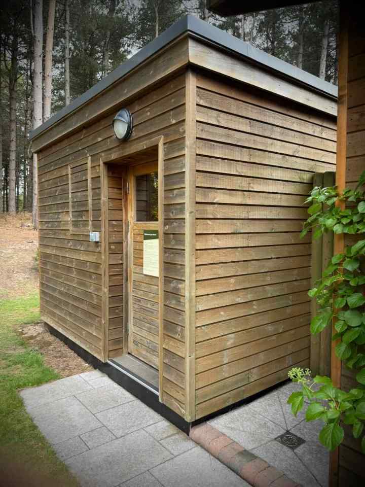 The sauna at our lodge
