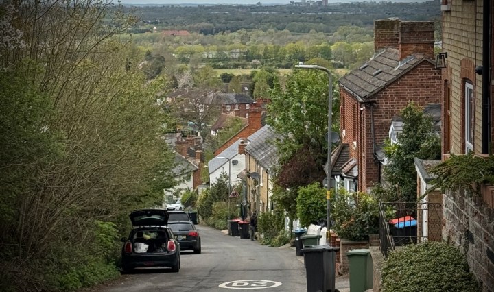 Looking out towards Milton Keynes from Church Road