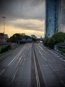 View towards Deansgate Interchange from the Horseshoe Bridge