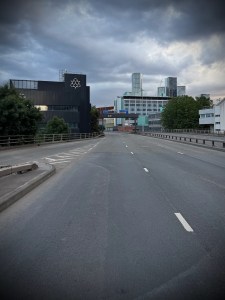 Looking towards MMU buildings