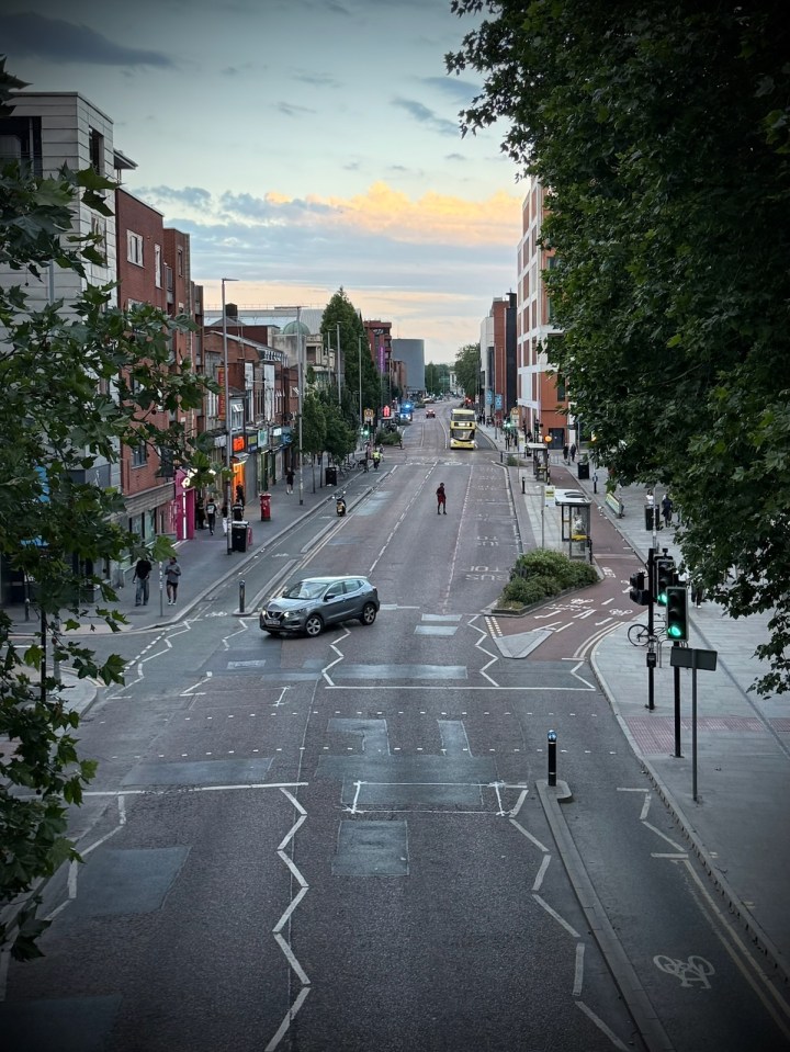 View along Oxford Road