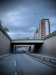The underpass under Deansgate Interchange